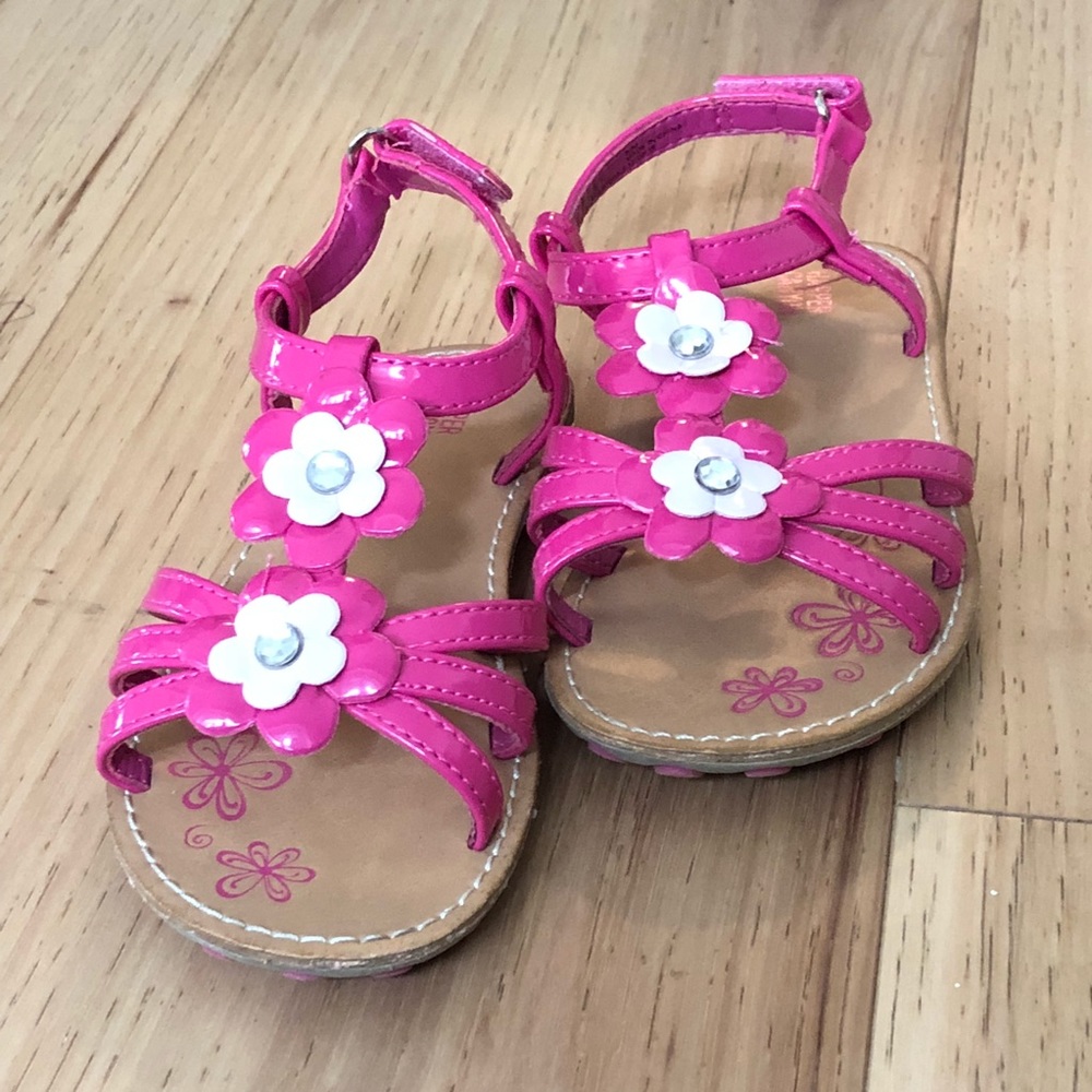 Harper Canyon Pink Sandals Girls Toddler 8